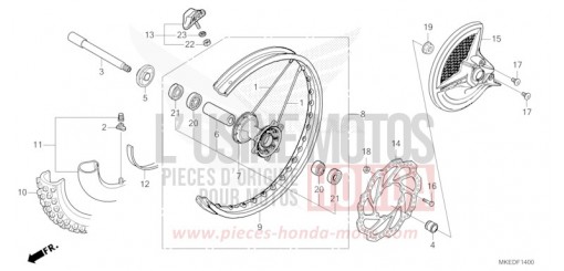 ROUE AVANT CRF450RP de 2023